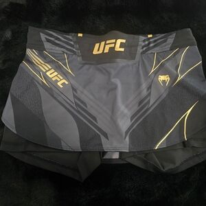 UFC Women's Black and Gold Shorts